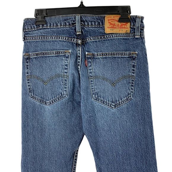 Mens Levis Premium 512 Jeans 31 x 29 Slim Taper - Picture 5 of 8